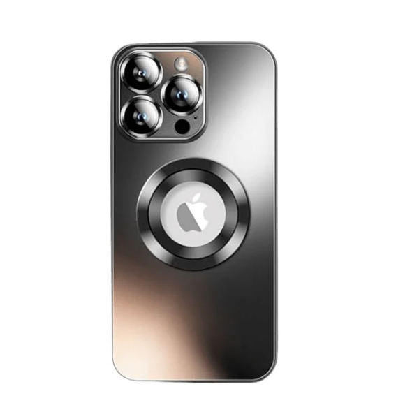 Θήκη Metal AG Glass για iPhone 16 Plus Μαύρο