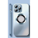 Θήκη Metal AG Glass για iPhone 16 Pro Ανοιχτό Μπλε