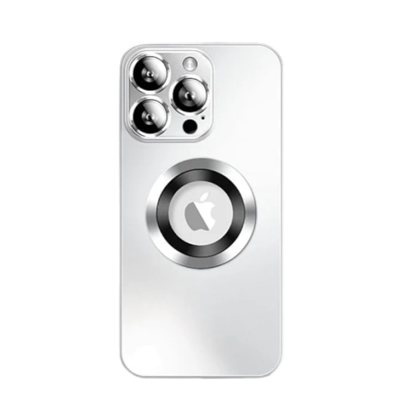 Θήκη Metal AG Glass για iPhone 16 Pro Λευκό