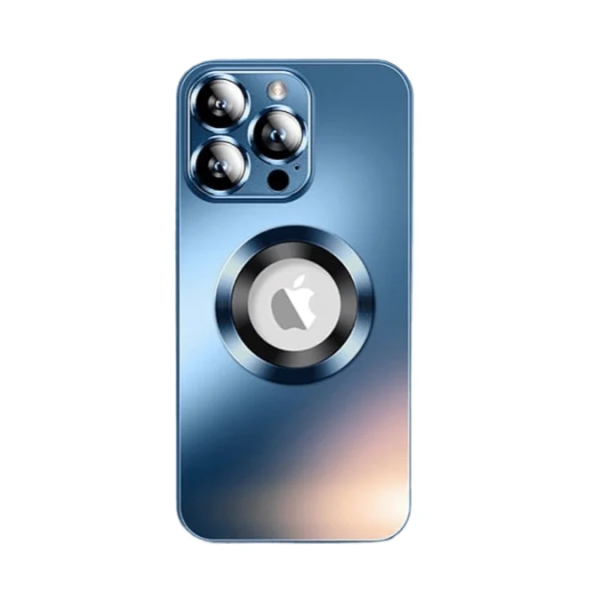 Θήκη Metal AG Glass για iPhone 16 Pro Max Μπλε