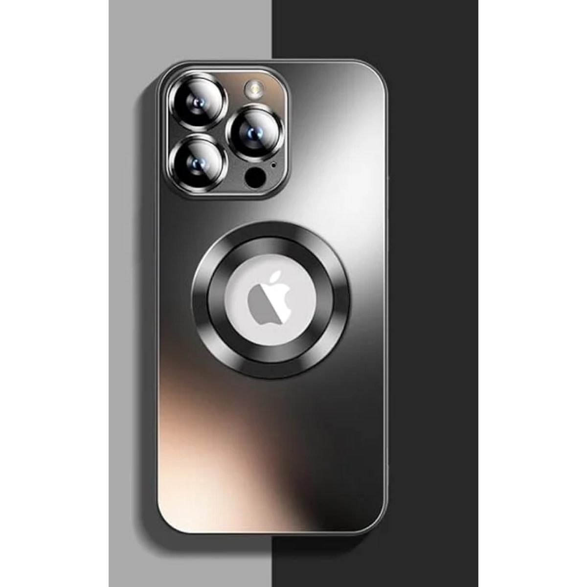 Θήκη Metal AG Glass για iPhone 16 Pro Max Μαύρο