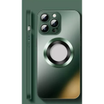 Θήκη Metal AG Glass για iPhone 16 Pro Max Πράσινο