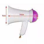 Τηλεβόας Τσέπης Megaphone με Σειρήνα & Ρυθμιζόμενη Ένταση Μωβ