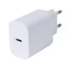 Deltaco Wall Charger 1x Type C PD 20W Λευκός USBC-AC144