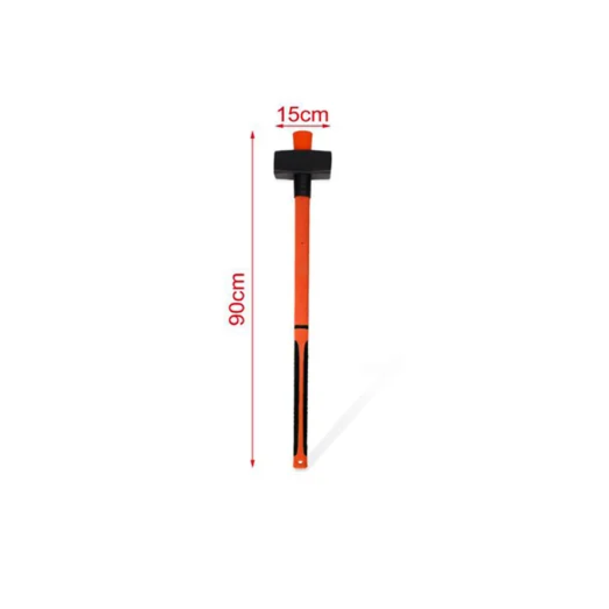 Βαριοπούλα με εργονομική λαβή 90x15mm 4000g πορτοκαλί 9367653 - Image 2