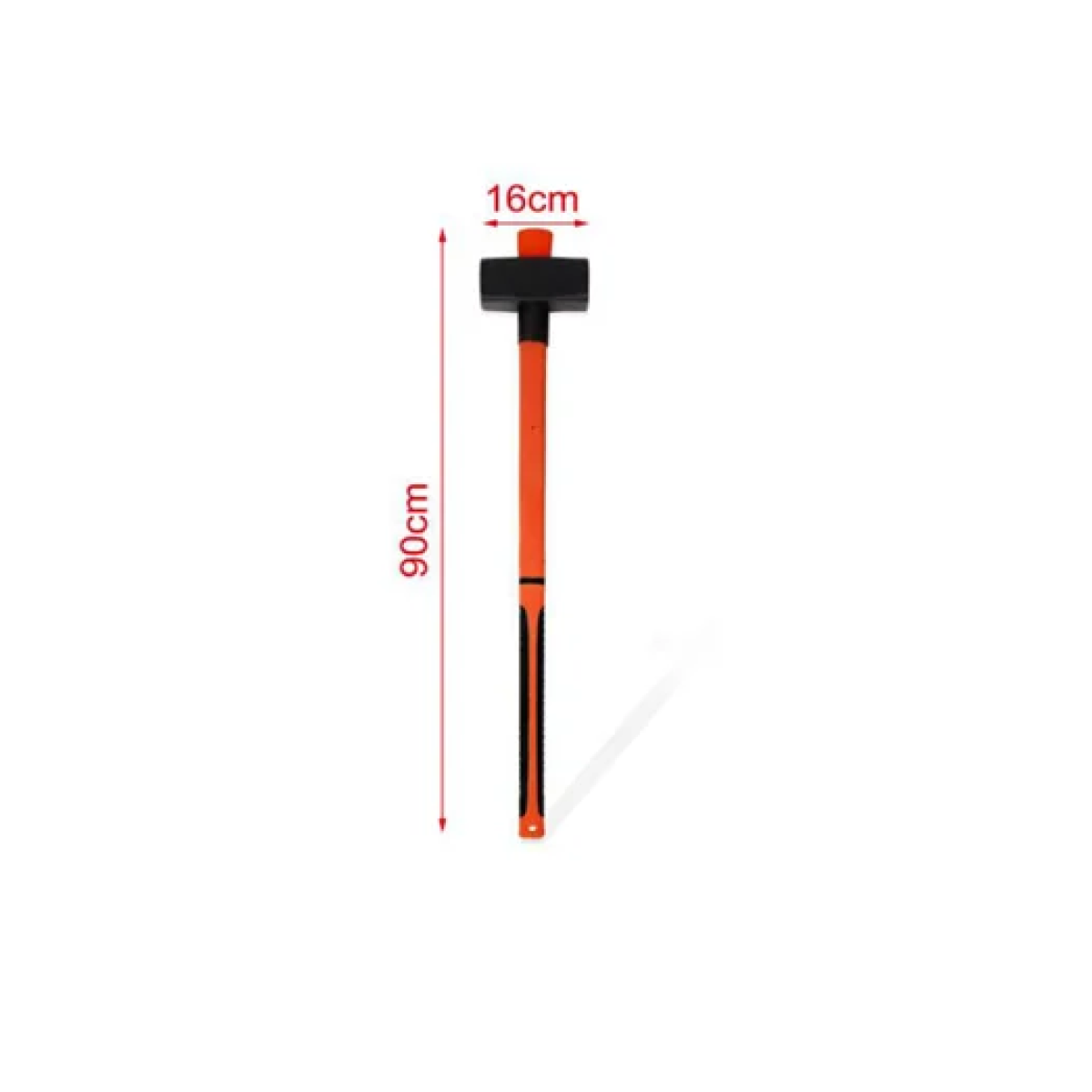 Βαριοπούλα με εργονομική λαβή 90x16mm 5000g πορτοκαλί 9367654 - Image 2