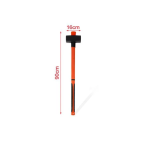Βαριοπούλα με εργονομική λαβή 90x16mm 5000g πορτοκαλί 9367654 - Image 2
