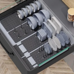 Βάση Οργάνωσης Κουζίνας 15x45x10cm Αντιολισθητική 2τμχ - Image 2