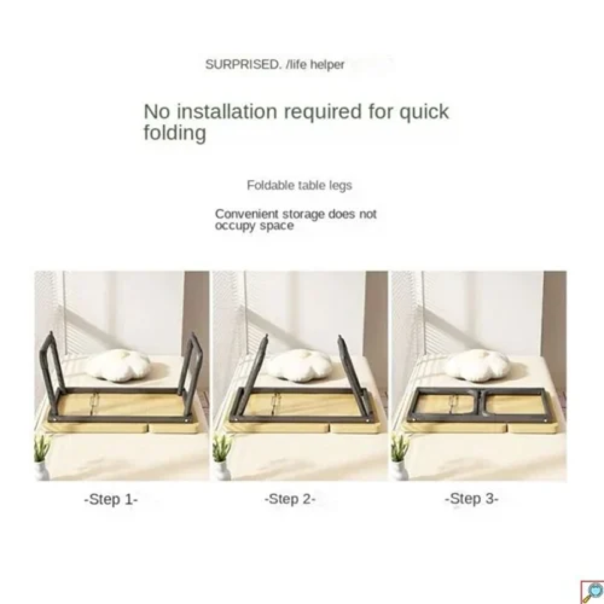 Βοηθητικό τραπεζάκι για ανύψωση Laptop 55x32x25cm με ποτηροθήκη - Image 4