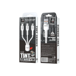 Wekome WDC-07TH Καλώδιο USB Γρήγορης Φόρτισης 3 σε 1 USB-C, Lightning, Micro 1m 66W - Λευκό
