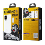 WEKOME WP-94 Power bank 20000mAh 27W Power Delivery με 2 Ενσωματωμένα Καλώδια, 1x USB-A, 1x USB-C, Οθόνη LED - Λευκό