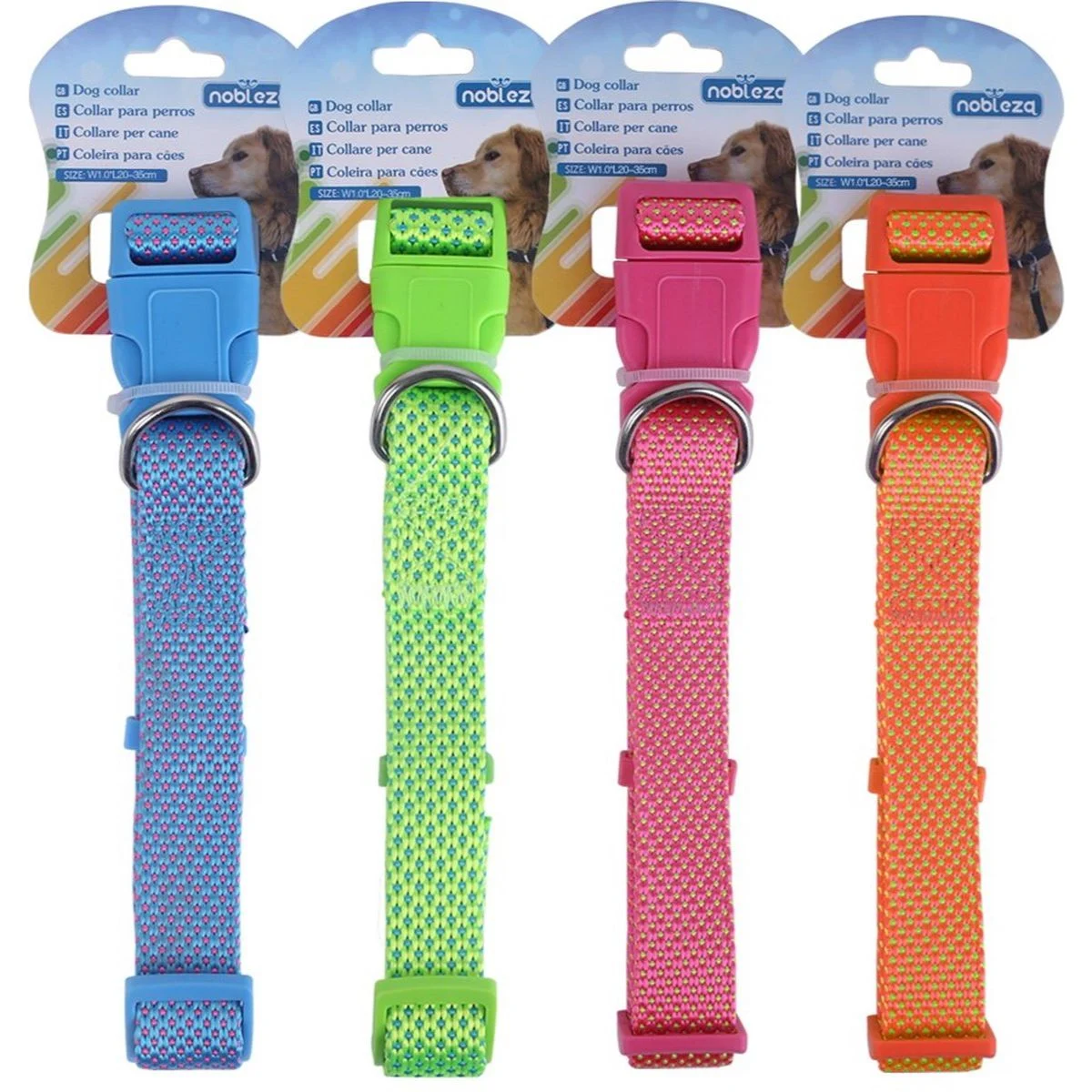 Περιλαίμιο για Σκύλους με Polka Dot Σχέδιο W1.0*L20-30cm Small Ρόζ