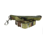 Σετ Νάιλον Περιλαίμιο L39-49cm και Οδηγός L120cm για Σκύλους Πράσινο