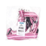 Ανακλαστικό Σαμαράκι για Σκύλους W2.5*L50-70cm Large Ρόζ