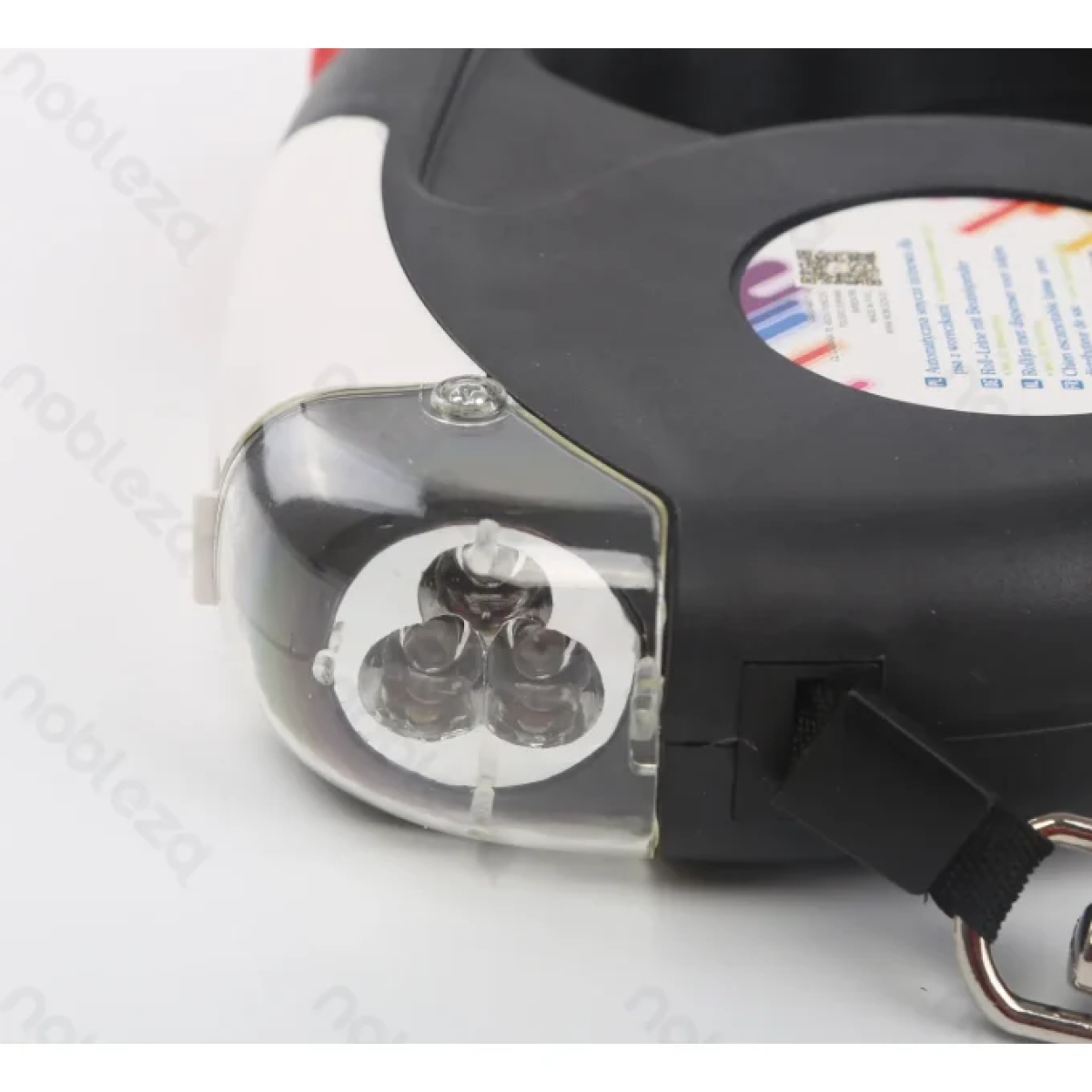 Αναδιπλούμενο Λουρί με LED φώς για Σκύλους W1.0*L300cm Κόκκινο