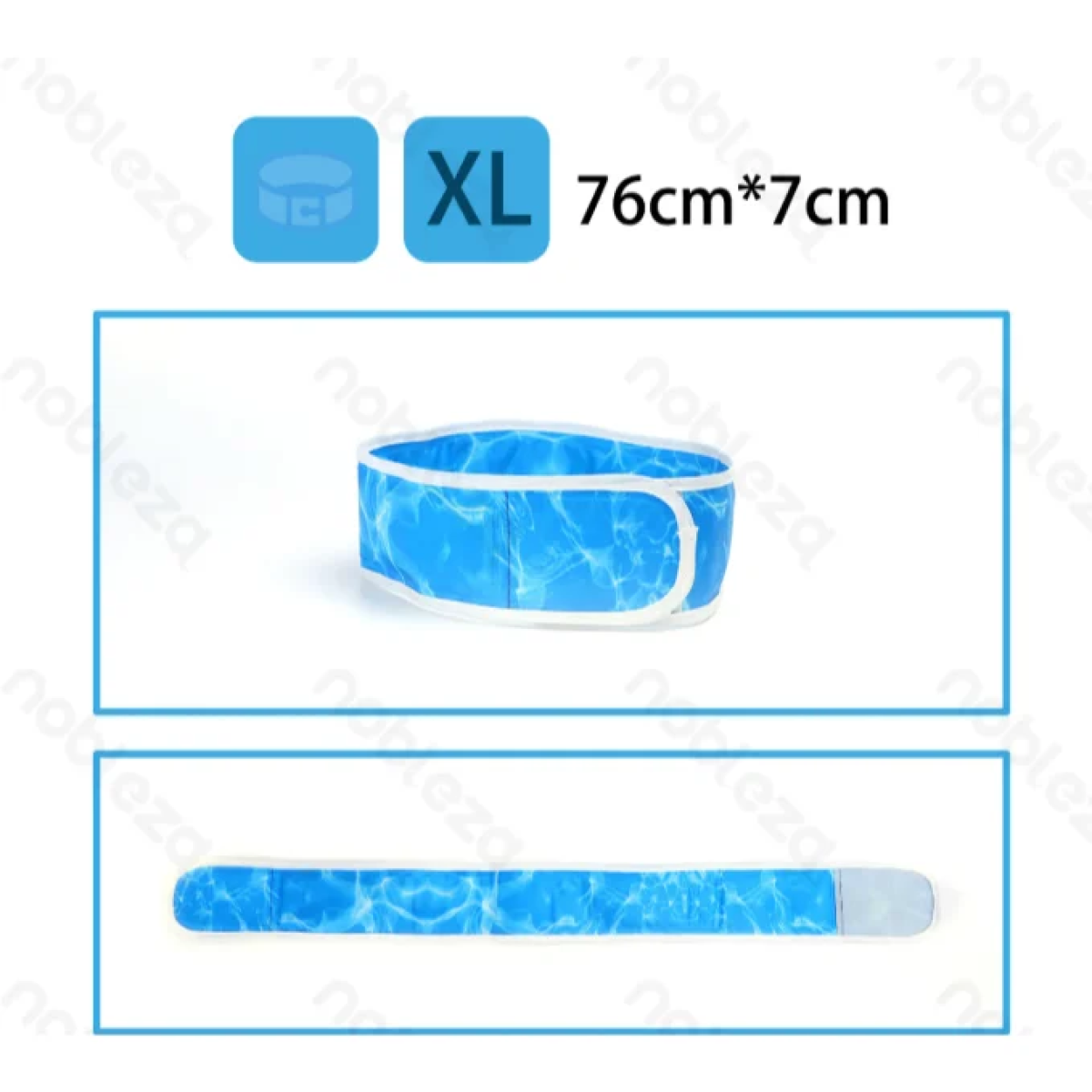 Ψυκτικό Περιλαίμιο για Σκύλους L76*W7cm XLarge Μπλέ