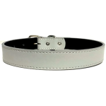 Δερμάτινο PU Περιλαίμιο για Σκύλους W1.5*L25-32cm Small Γκρί