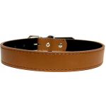Δερμάτινο PU Περιλαίμιο για Σκύλους W1.5*L25-32cm Small Καφέ