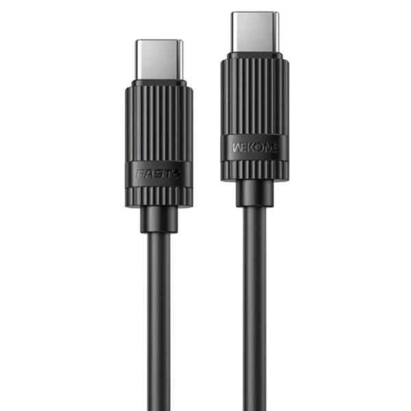 WK WDC-53 Καλώδιο PD65W Type-C σε Type-C 1μ Μαύρο