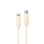 WK WDC-55 Καλώδιο PD30W Type-C σε Lightning 1μ Μπεζ