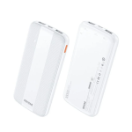 WK WP-86 Power Bank 10000mAh με 2 Θύρες USB-A και Θύρα USB-C Λευκό