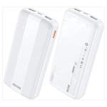 WK WP-87 Power Bank 20000mAh με 2 Θύρες USB-A και Θύρα USB-C Λευκό