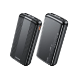 WK WP-87 Power Bank 20000mAh με 2 Θύρες USB-A και Θύρα USB-C Μαύρο