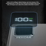 WP-93 Power bank με Οθόνη LED Power Delivery 20000mAh 4x USB & USB Type-C 27W - Λευκό