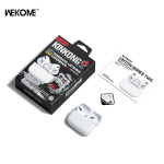 WS-21 Earbud Bluetooth Handsfree Ακουστικά με Θήκη Φόρτισης Λευκά