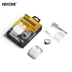 WS-23 Earbud Bluetooth Handsfree Ακουστικά με Θήκη Φόρτισης Λευκά