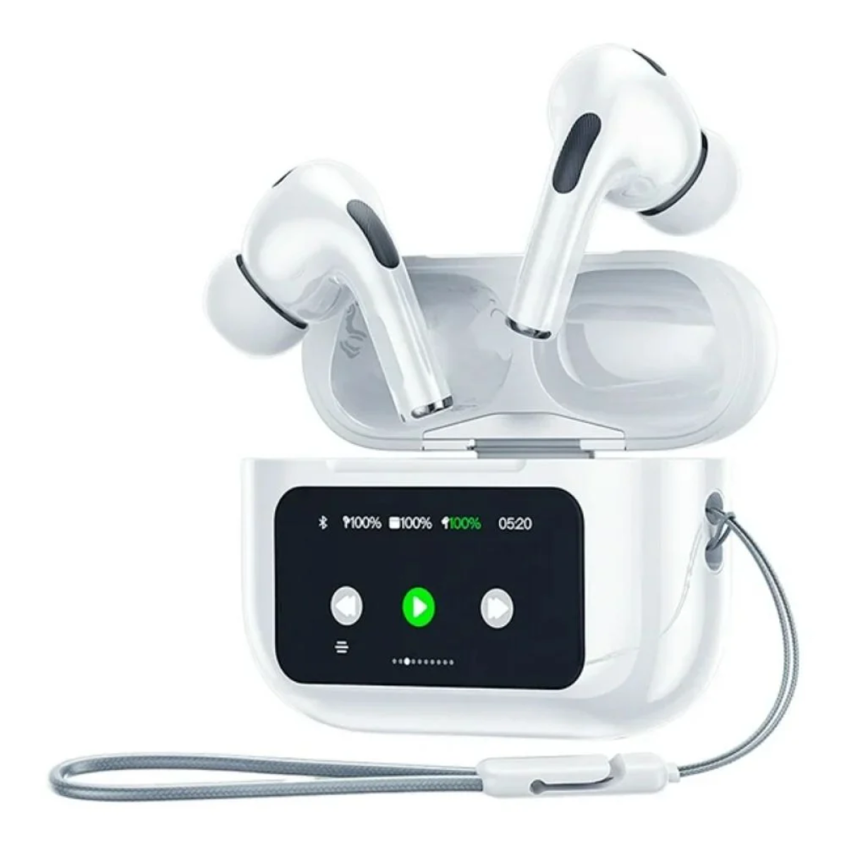 WS-26 Ασύρματα Ακουστικά Ιn-ear Anc/Εnc με LCD Οθόνη Αφής & Ακύρωση θορύβου