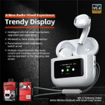 WS-27 Bluetooth Handsfree In-ear Ακουστικά με Οθόνη Αφής & Θήκη Φόρτισης