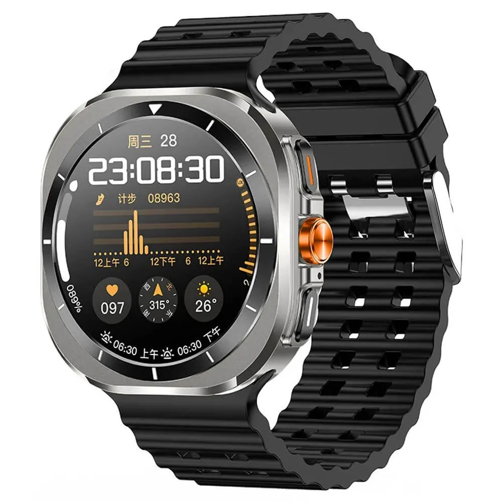 Z7 Ultra Smartwatch Με Παλμογράφο Μαύρο