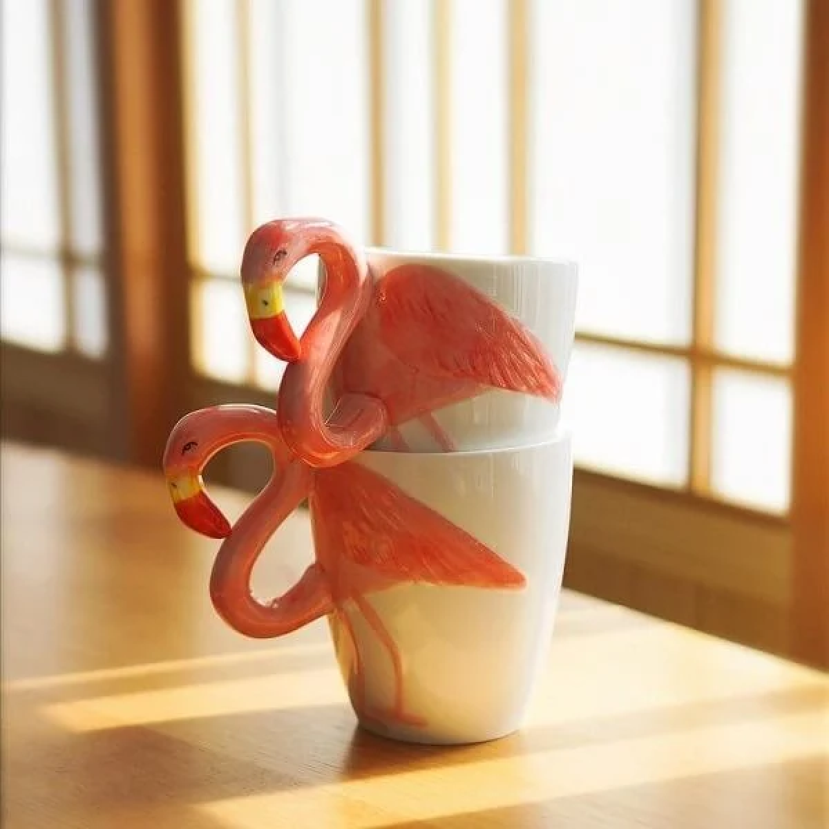 3D Κεραμική Κούπα 350ml Φλαμίνγκο