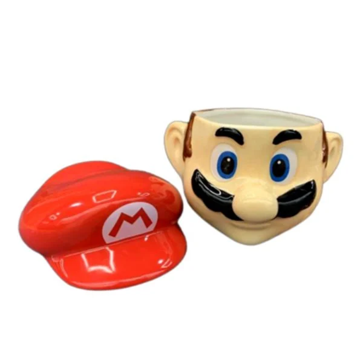 3D Κεραμική Κούπα 350ml με Καπάκι - Super Mario