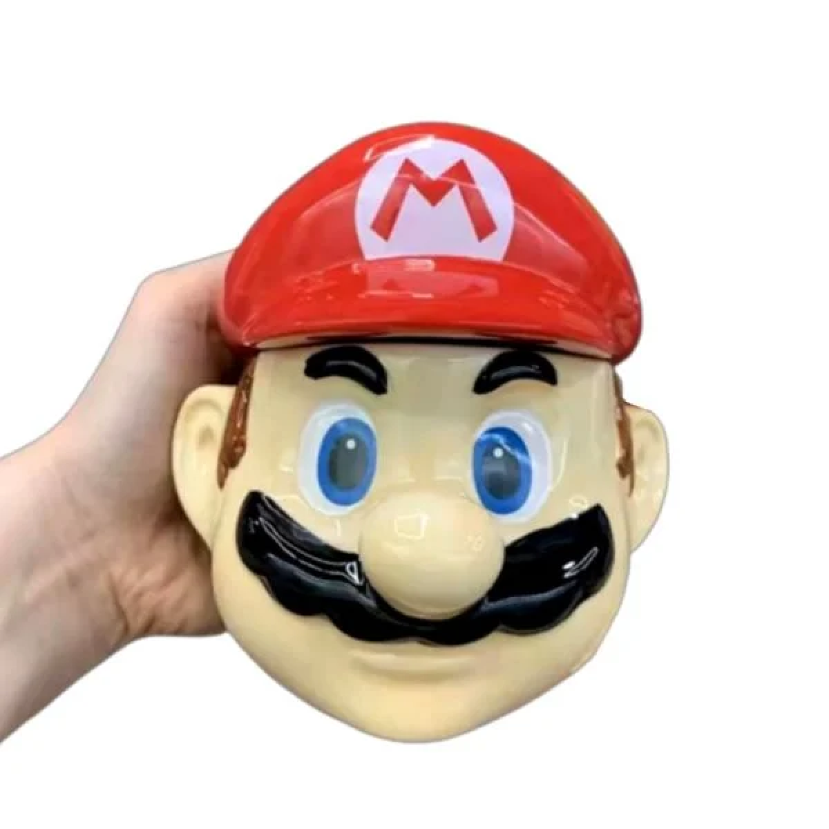 3D Κεραμική Κούπα 350ml με Καπάκι - Super Mario