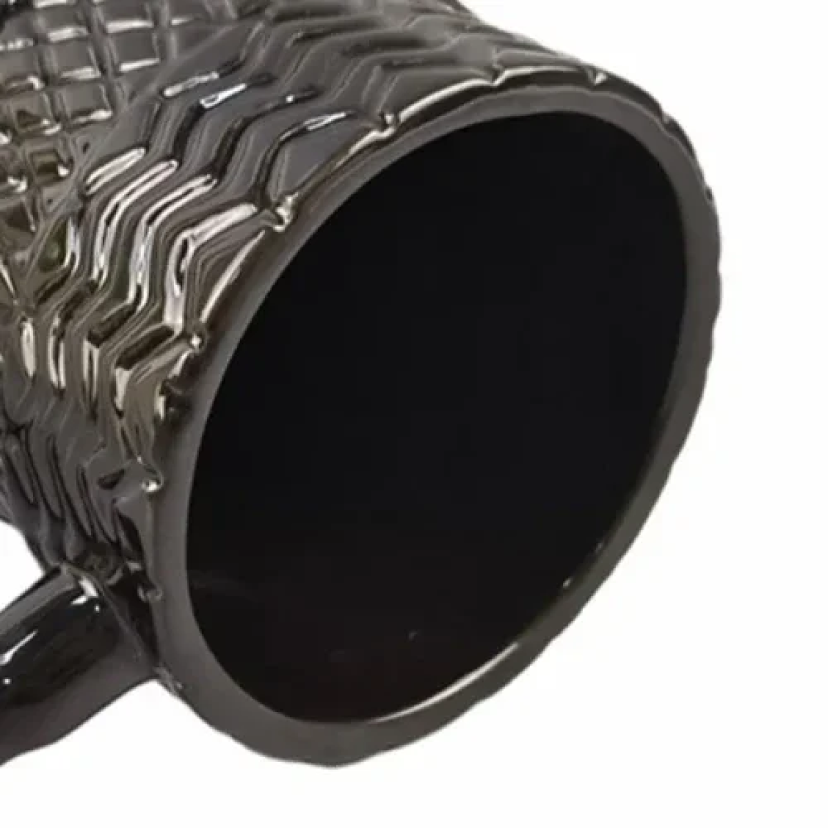 3D Κεραμική Κούπα 380ml με μοτίβο στοιβαγμένων ελαστικών Nordic Style