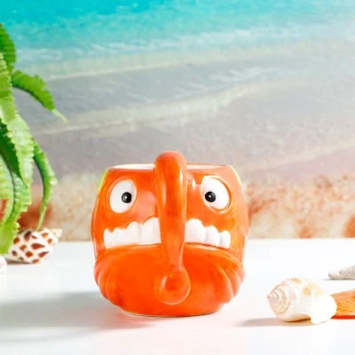 3D Κεραμική Κούπα 500ml Ψάρι Φανάρι