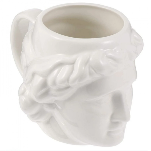 3D Κεραμική Κούπα 580ml - Κεφάλι Αρχαίου Αγάλματος