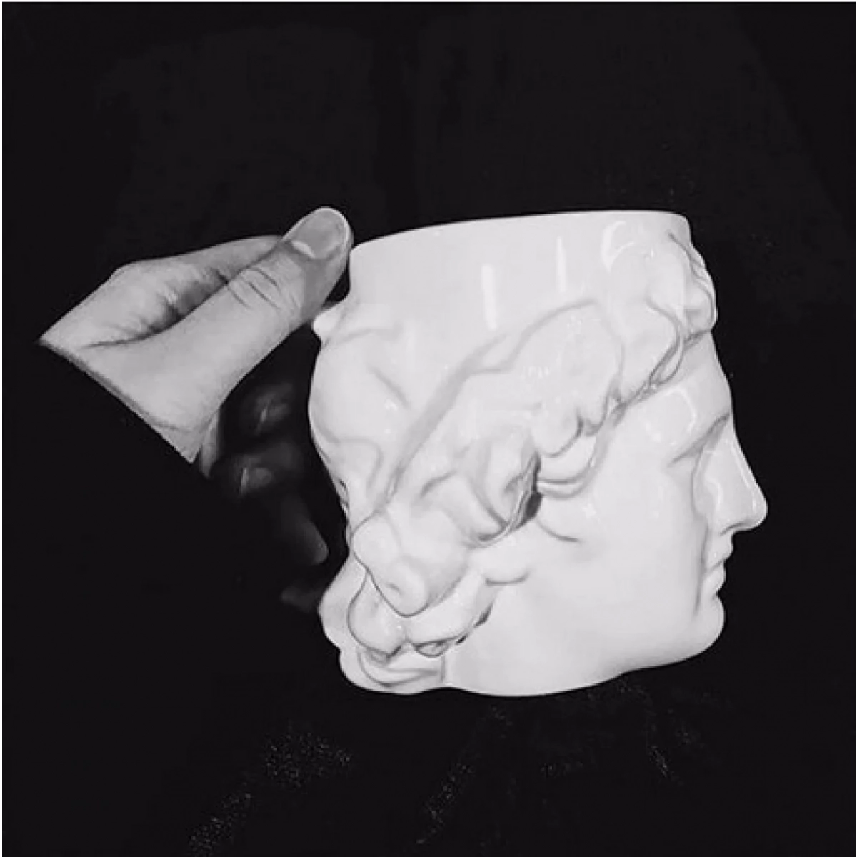 3D Κεραμική Κούπα 580ml - Κεφάλι Αρχαίου Αγάλματος