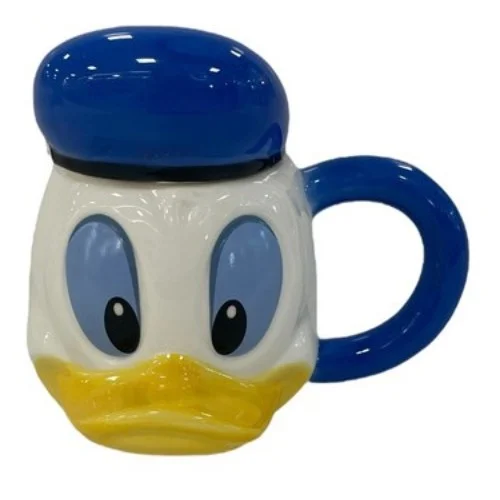 3D Κεραμική Κούπα Γυαλιστερή με Καπάκι 500ml Donald Duck