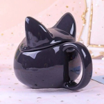 3D Κεραμική Κούπα με Καπάκι 350ml Sailor Moon-Luna Μαύρη