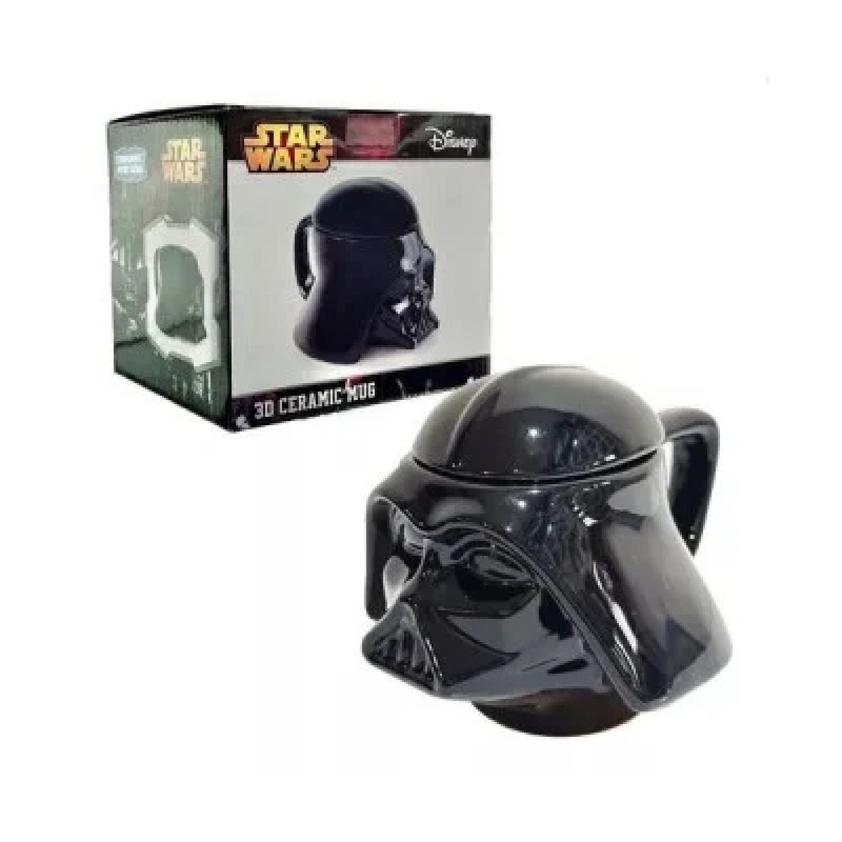 3D Κεραμική Κούπα με Καπάκι Γυαλιστερή “Darth Vader – Star Wars”