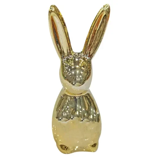 Λαγός Κεραμικός Χρυσός 12x5cm Bunny's 932230