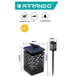 Αδιάβροχο Ηλιακό Φωτιστικό LED 3 σε 1 Arrango AT76510