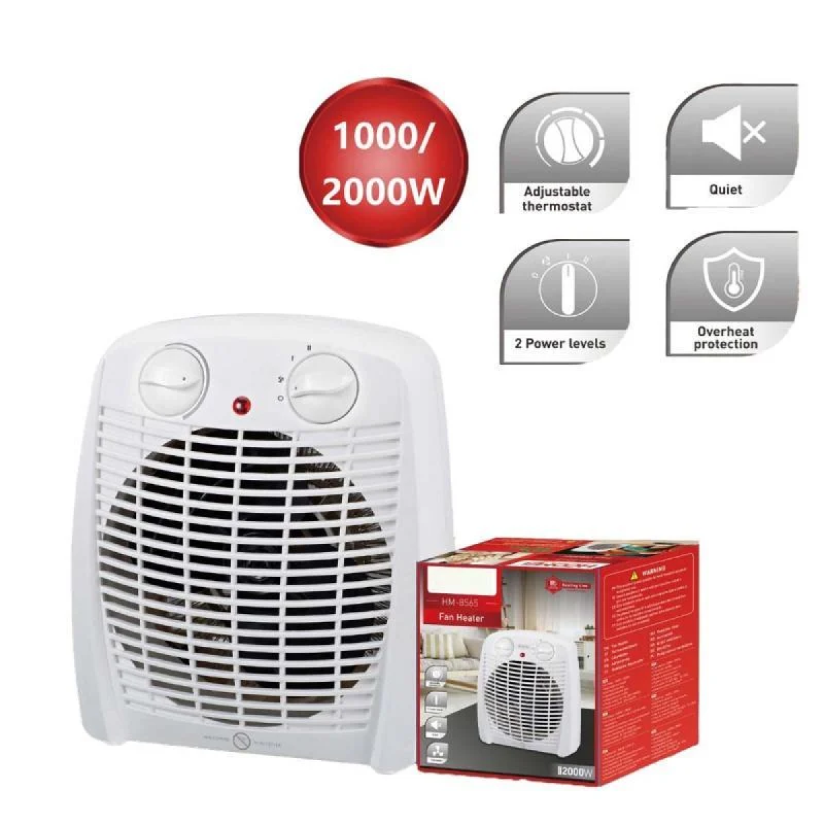 Αερόθερμο Δαπέδου 2000W Hoomei HM-8565 - Image 2