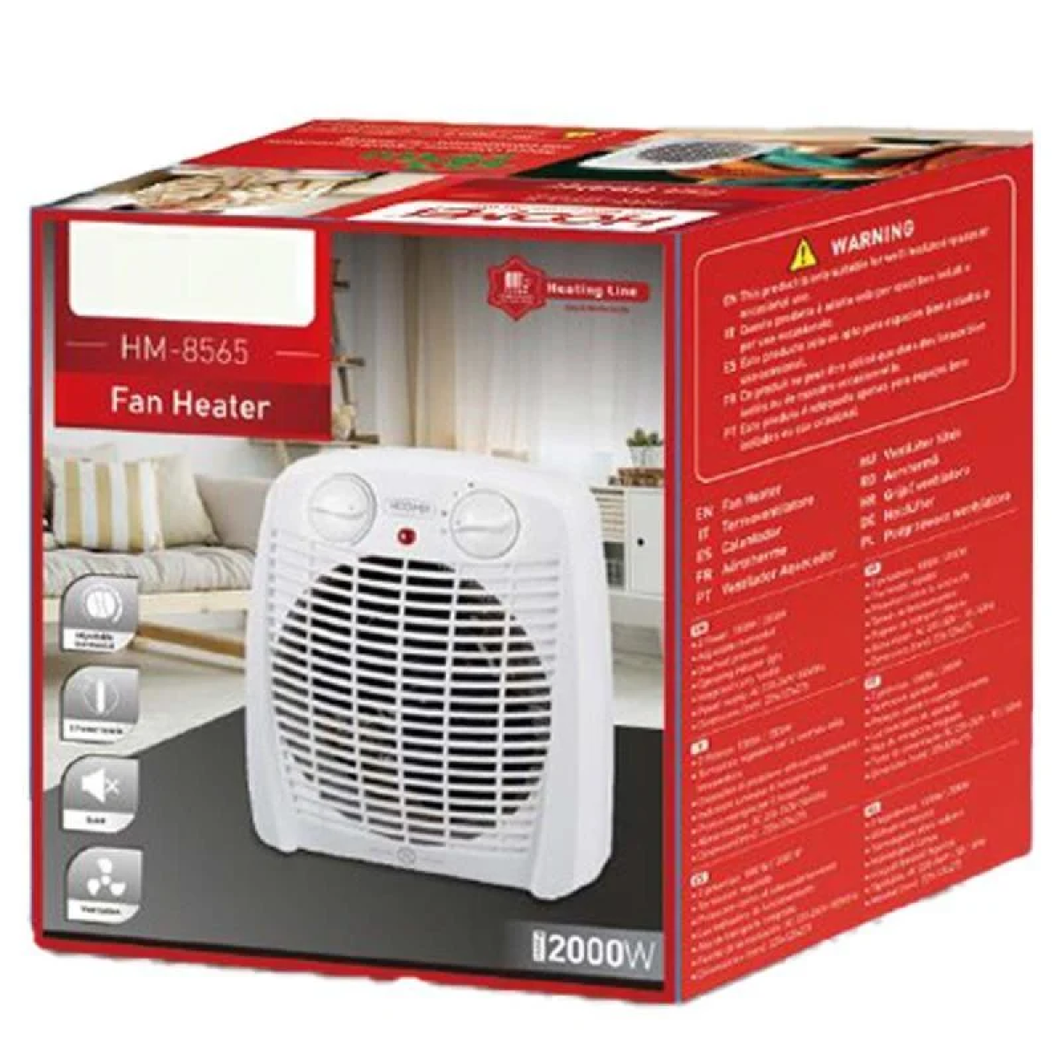 Αερόθερμο Δαπέδου 2000W Hoomei HM-8565