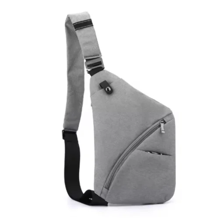 Ανδρικό Τσαντάκι Χιαστί Αντικλεπτικό & Αδιάβροχο FD1 Γκρι