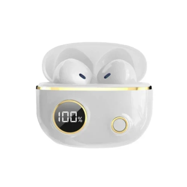 Ασύρματα Ακουστικά Bluetooth με Θήκη Φόρτισης & LED Ένδειξη Andowl H-43 Λευκό