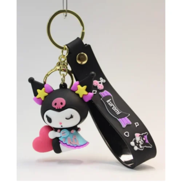 Μπρελόκ Σιλικόνης Kuromi 11cm 86268-1